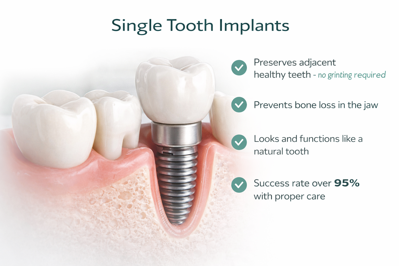 Single Tooth Dental Implant - Soltanik Dental Aventura